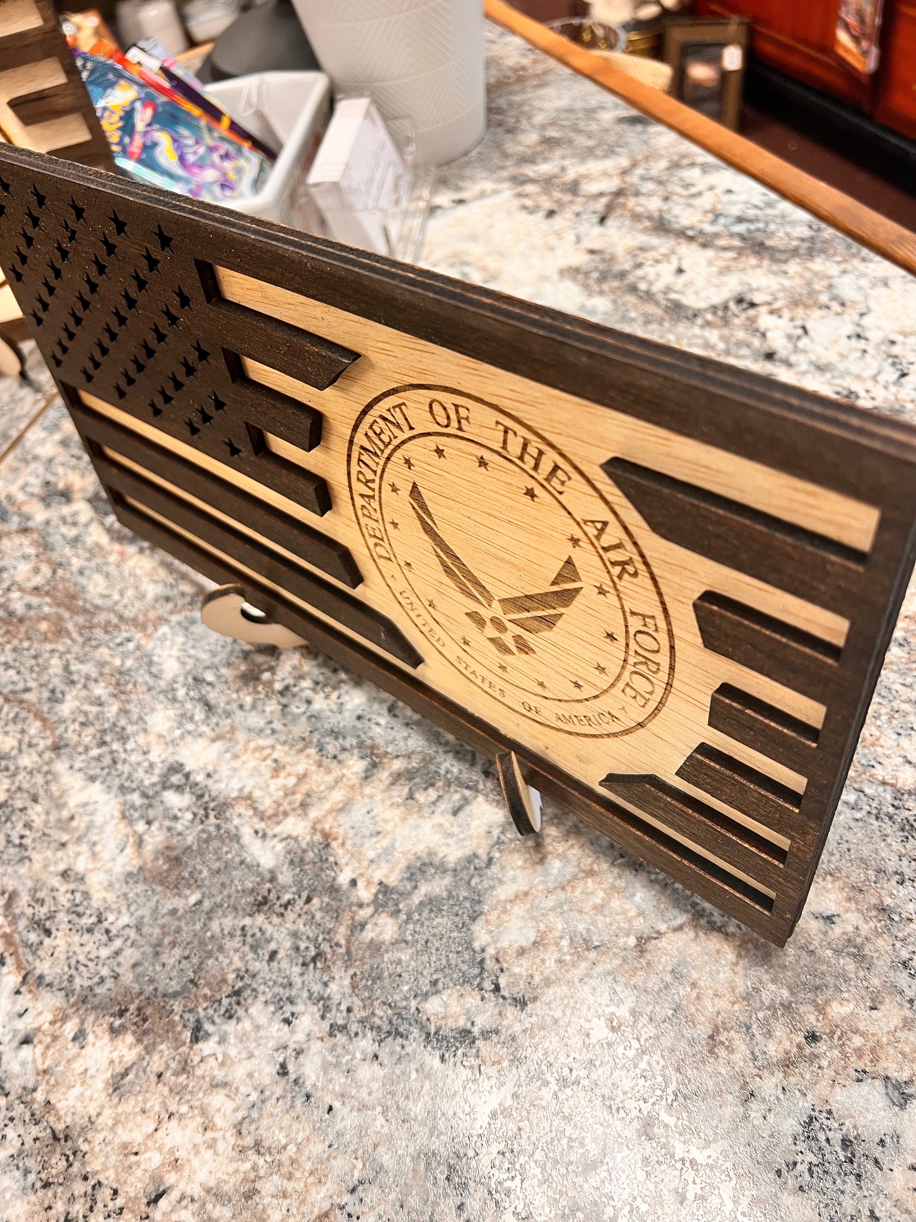 Air Force Wood Flag