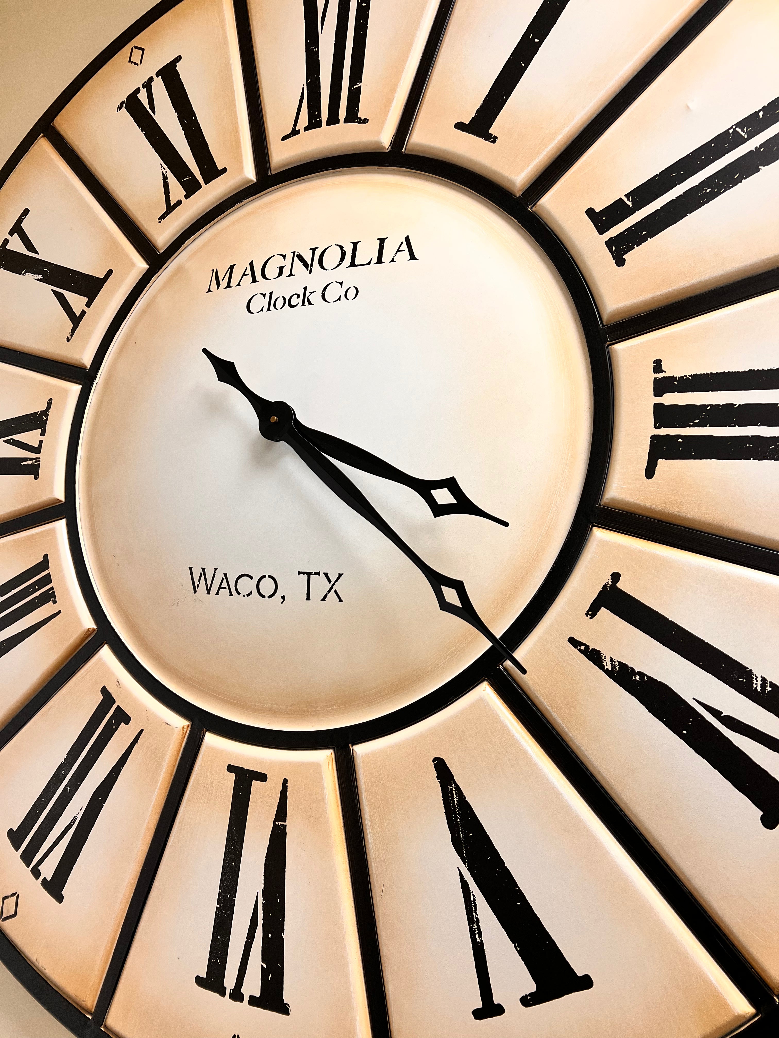 47” Magnolia Clock