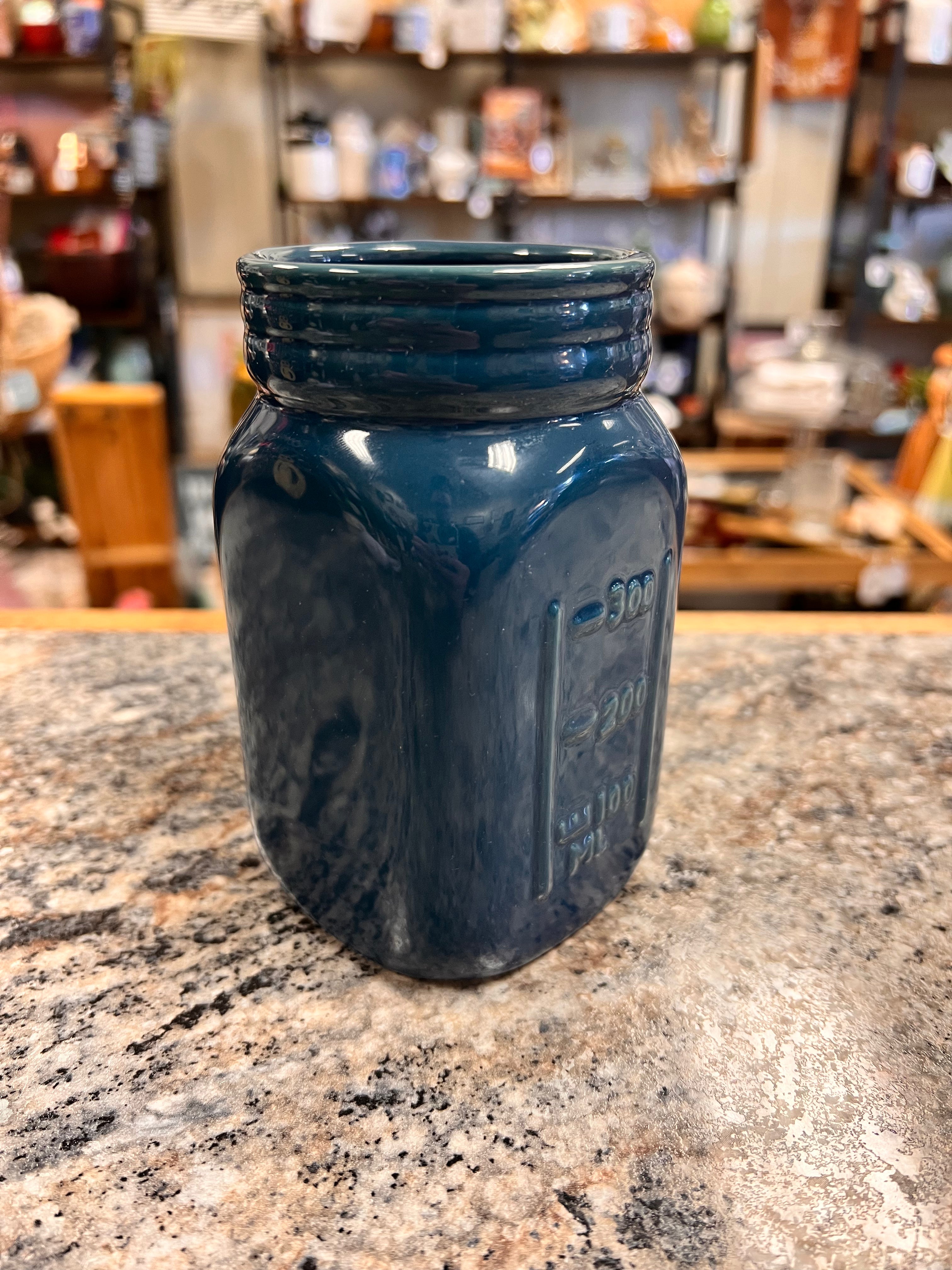 Blue Mason Jar