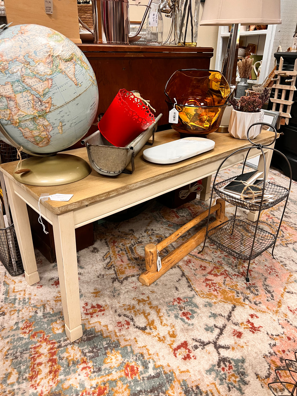 Refinished Wood Bench