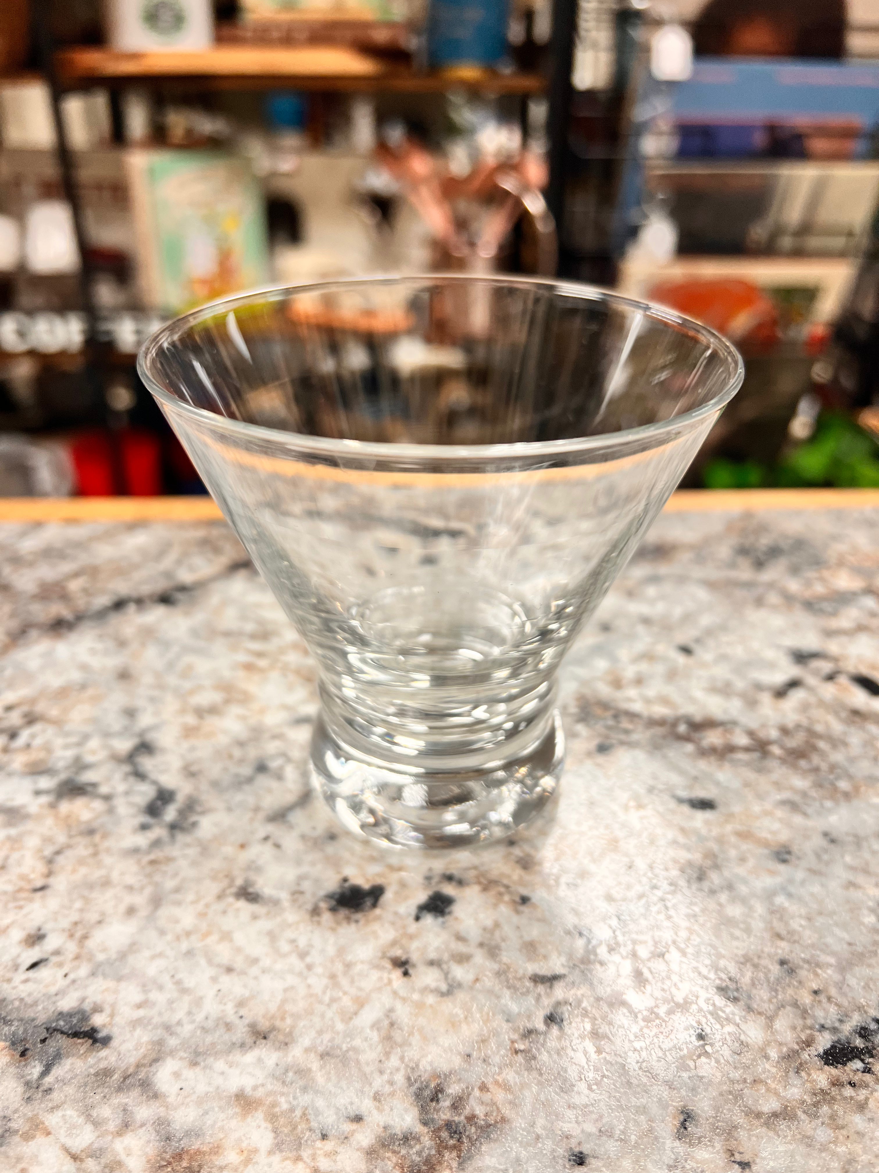 Stemless Martini Glass
